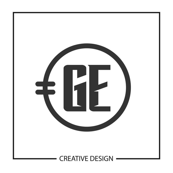 Αρχικό γράμμα Ge λογότυπο πρότυπο σχεδιασμού - Διάνυσμα, εικόνα