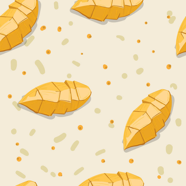 fruit pattern background graphic mango - Διάνυσμα, εικόνα