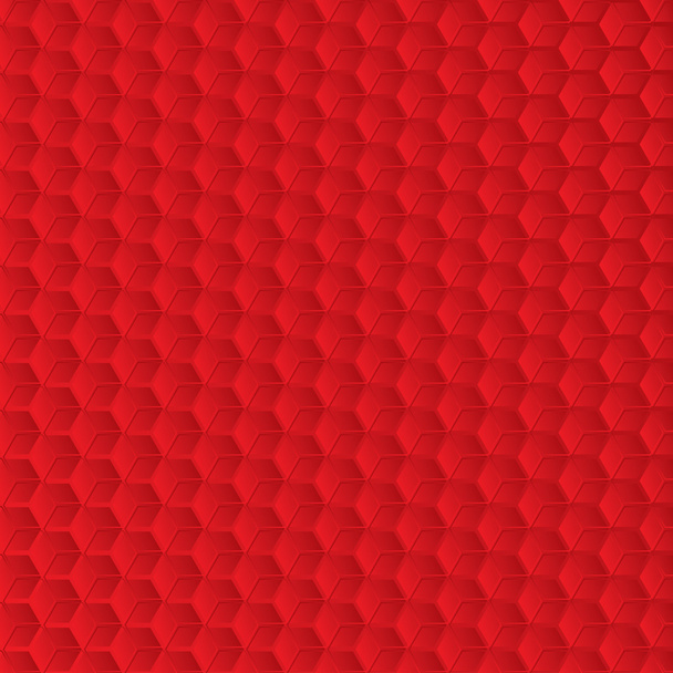 abstrakter roter Hintergrund mit sechseckigen Formen - Vektor, Bild