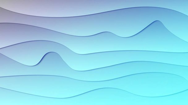 Light blue color background with abstract lines. Colorful illustration in abstract style with gradient. Textured wave pattern for backgrounds. Abstract background with curves lines and shadow. - Photo, Image