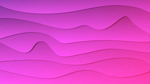 Licht roze kleur achtergrond met abstracte lijnen. Kleurrijke afbeelding in abstracte stijl met verloop. Getextureerde golfpatroon voor achtergronden. Abstracte achtergrond met curven, lijnen en schaduw. - Foto, afbeelding