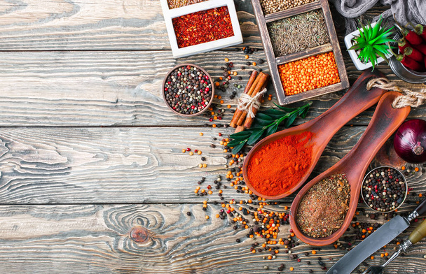Spices and condiments for food - Foto, immagini