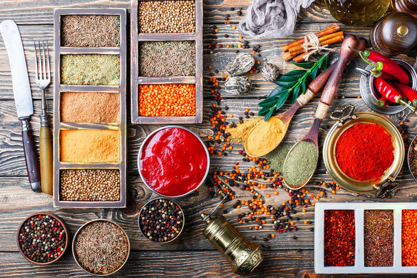 Spices and condiments for food - Photo, image