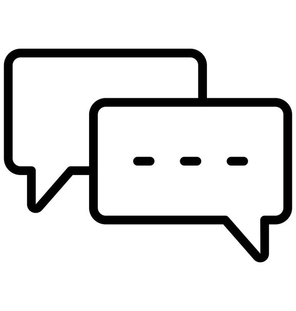 Bubble, chat Icona vettoriale isolata che può essere facilmente modificata o modificata
.  - Vettoriali, immagini