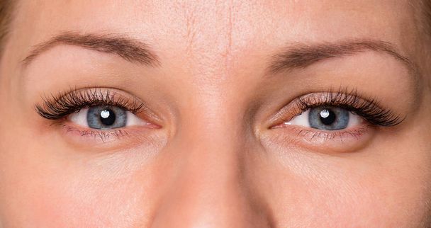 Gözleri ve kirpik ile kadın yüz - Fotoğraf, Görsel