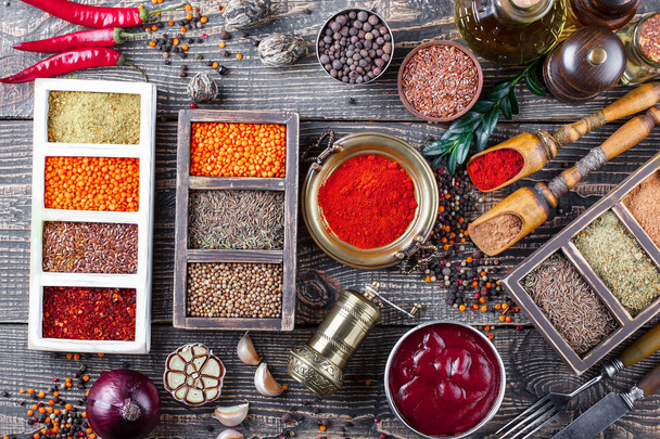 Spices and condiments for food - Photo, image