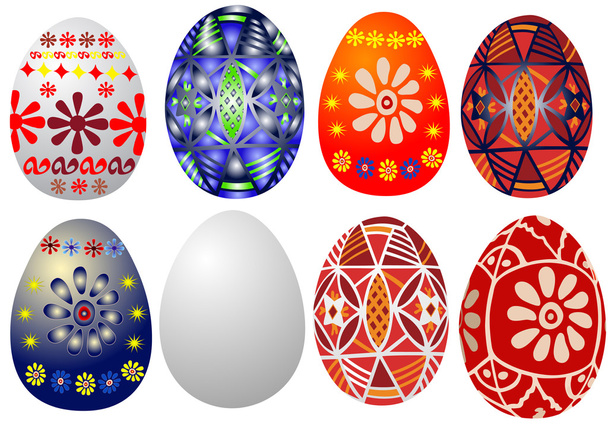 Easter Eggs - Vector, afbeelding