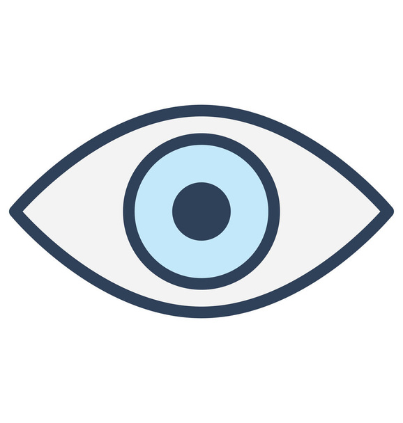 Vize, izolované Vektorové ikonu oka, která lze velmi snadno upravit nebo změnit.  - Vektor, obrázek