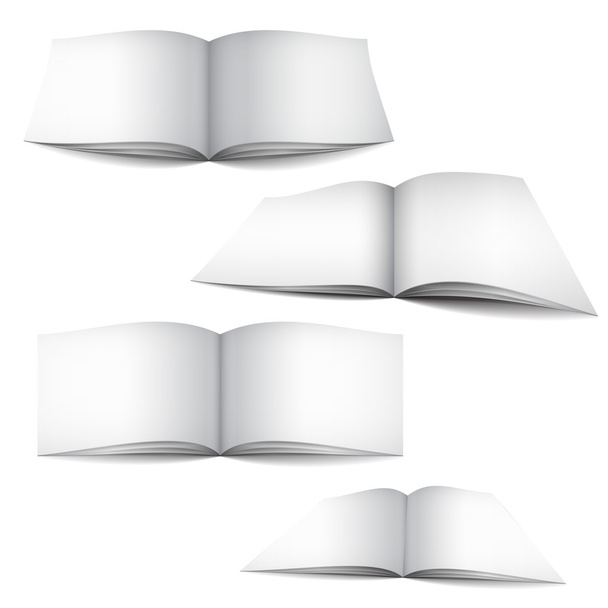 Пустые белые книги
 - Вектор,изображение