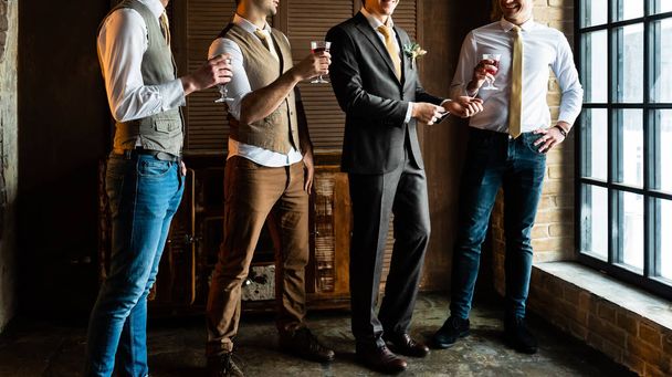 Group of handsome elegant young men - Fotografie, Obrázek