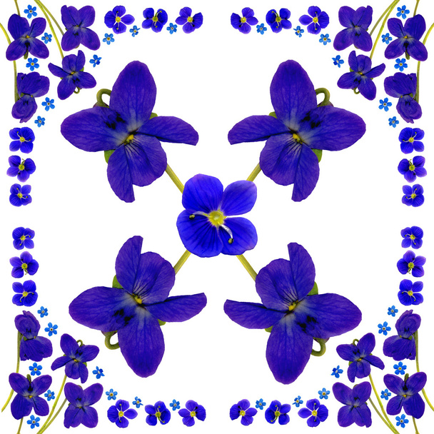 Голубые цветы
 - Фото, изображение