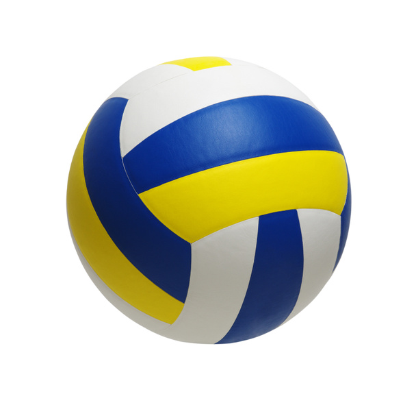 Volleybal bal geïsoleerd op witte achtergrond - Foto, afbeelding