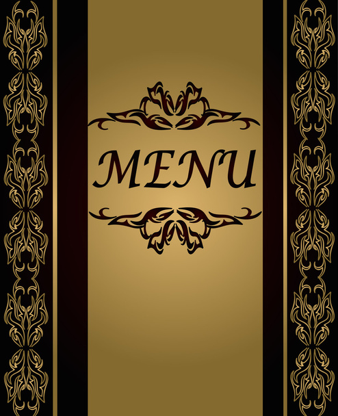 Vintage menu - Vektor, kép