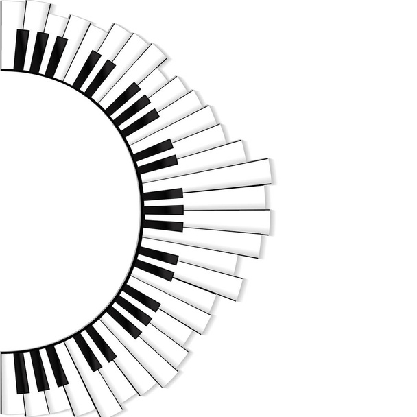 Vektor: Zongora equalizer koncepció fehér háttér - Vektor, kép