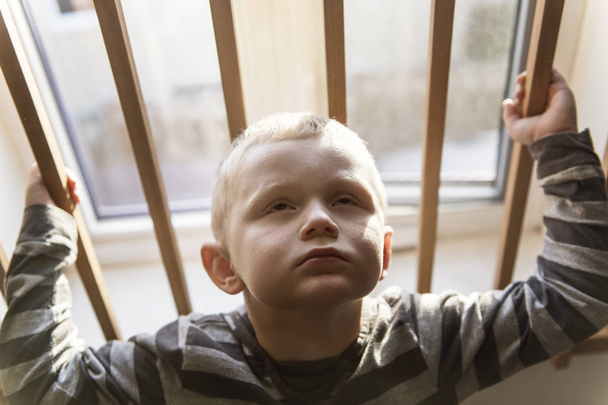 Upset problem child concept for bullying, depression stress - Valokuva, kuva