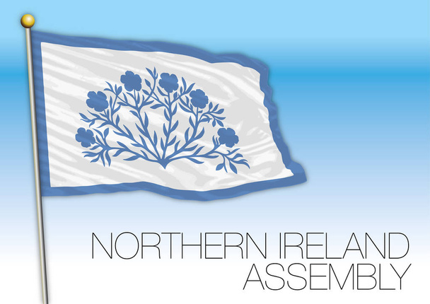 Σημαία της Συνέλευσης της Βόρειας Ιρλανδίας, Ηνωμένο Βασίλειο, διανυσματική απεικόνιση - Διάνυσμα, εικόνα