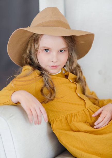 portrait of little girl outdoors in summer - Valokuva, kuva