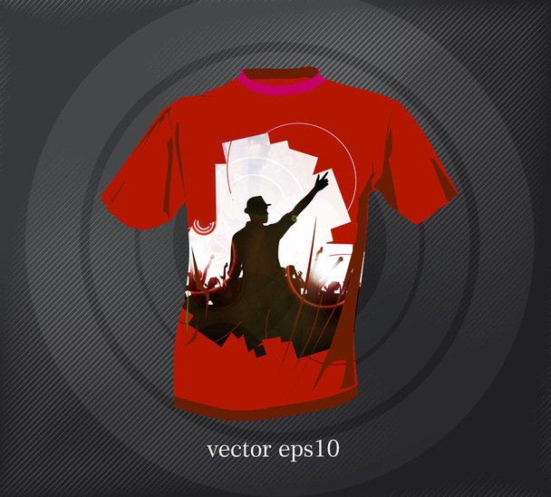 Дизайн футболки T. векторний
 - Вектор, зображення