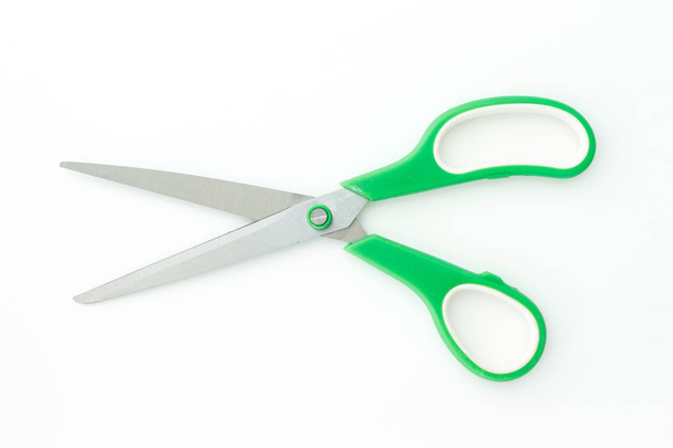 scissors cutting on white background - Photo, Image