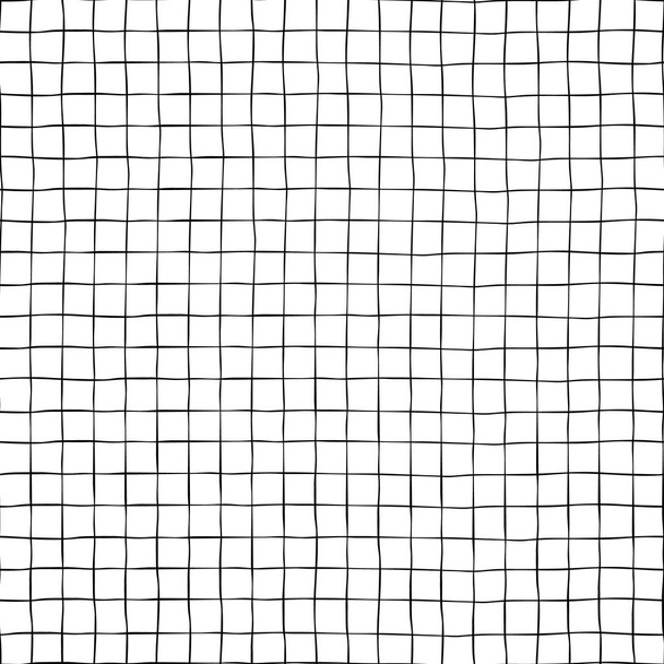 Черная сетка на белом бесшовном векторном фоне текстуры. Ручные рисунки
. - Вектор,изображение