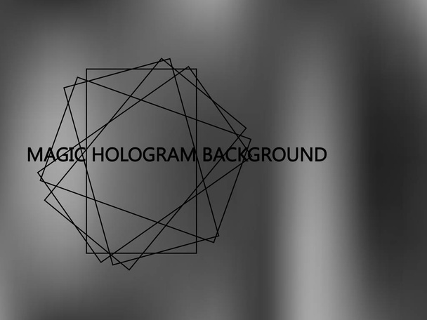 Glanzende metalen Hologram - Vector, afbeelding