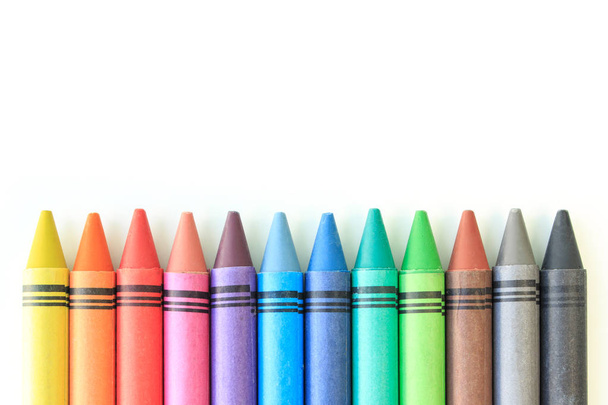 crayón dibujo borde multicolor fondo
 - Foto, imagen