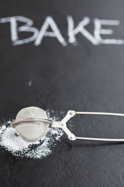 Sieve and icing sugar - Photo, image
