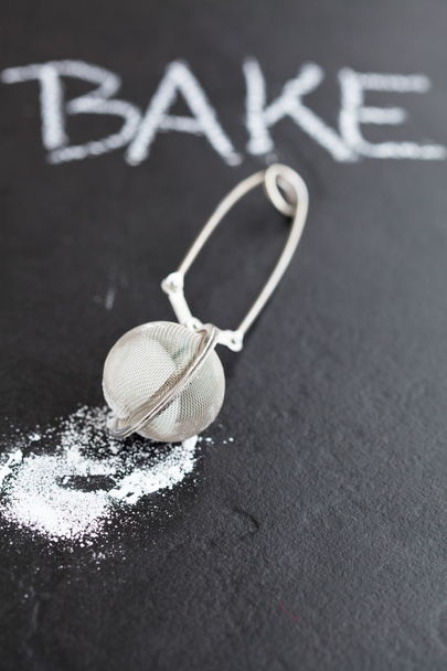 Sieve and icing sugar - Photo, image