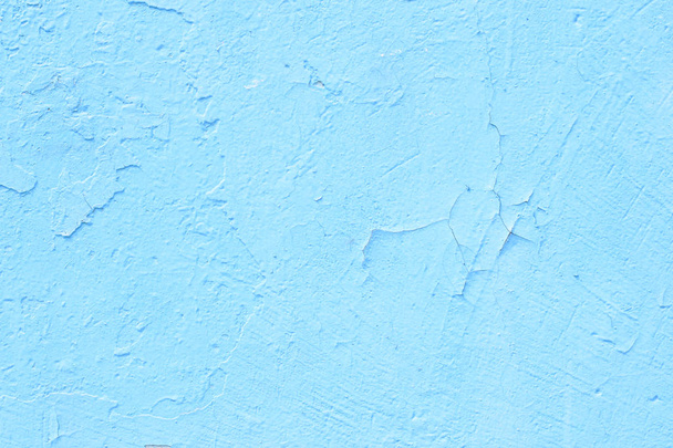 Fondo de pared viejo pintado de cemento, textura de color pastel azul bebé
 - Foto, imagen