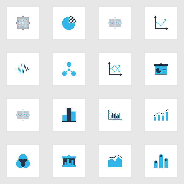 Ensemble de graphiques, diagrammes et icônes statistiques. Collection de symboles de qualité supérieure. Les icônes peuvent être utilisées pour la conception web, app et UI. - Photo, image