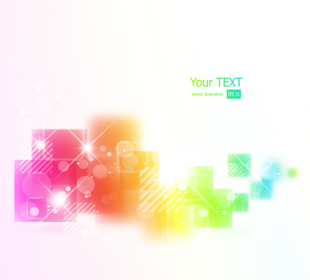 Abstract colorful background with squares - Vetor, Imagem
