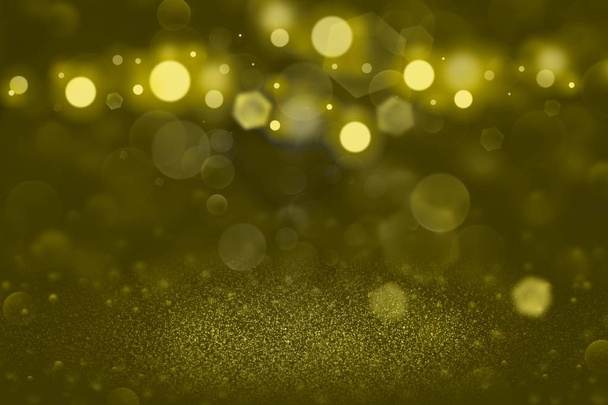 yellow nice sparkling abstract background glitter lights defocused bokeh - holiday mockup texture with blank space for your content - Foto, Imagen