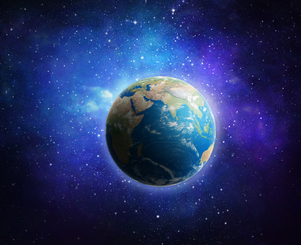 Tierra y galaxia. Elementos de esta imagen proporcionados por la NASA
 - Foto, Imagen