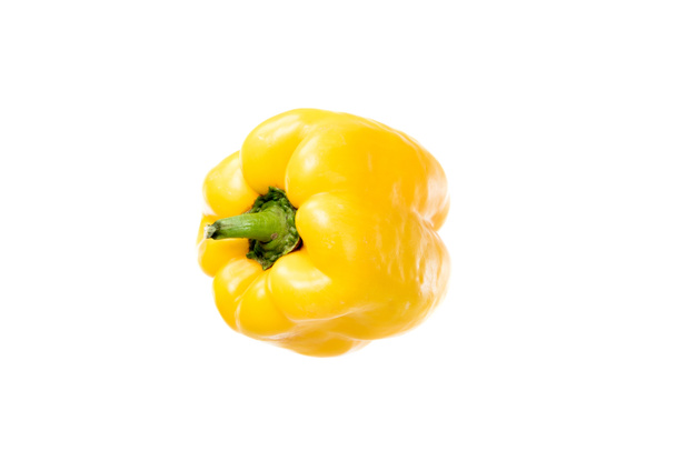 fresh ripe yellow bell pepper isolated on white   - Photo, Image