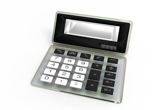 calculator 3D isolate background - Photo, Image