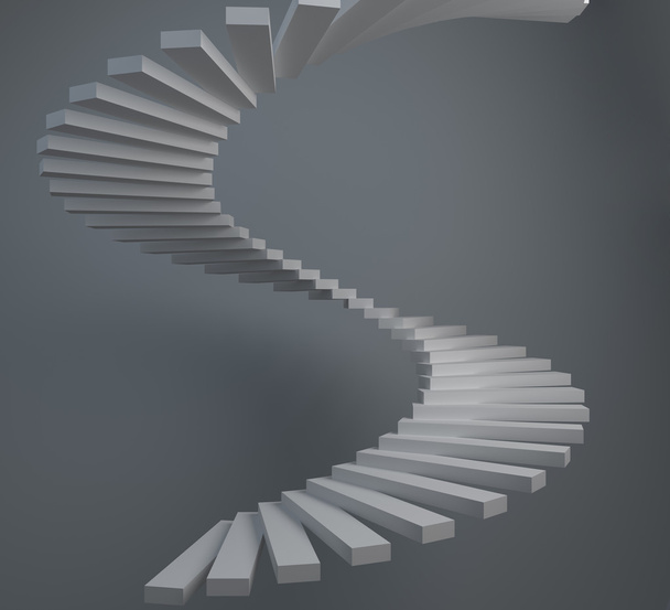 抽象的な螺旋階段 - 写真・画像