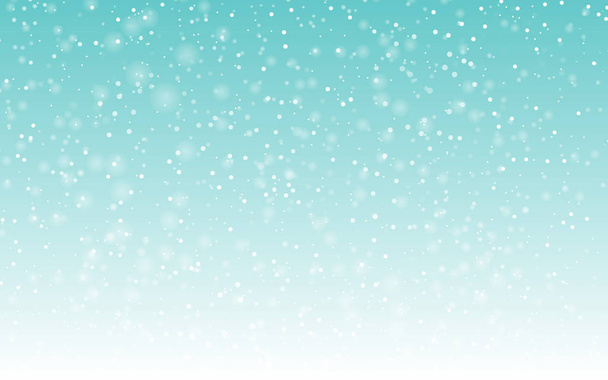 落下の雪の背景。雪の結晶のベクトル図。冬の空に雪が降る。Eps 10. - ベクター画像