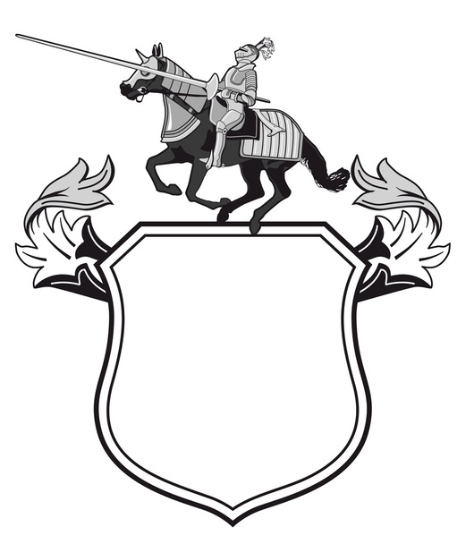 Knights tournament crest - Vector, Image