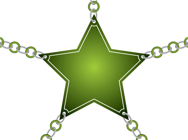 Carte étoile enchaînée
 - Vecteur, image