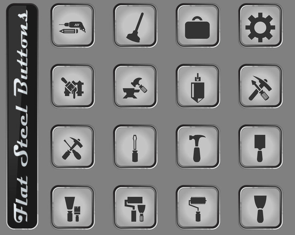 Herramientas de trabajo iconos conjunto
 - Vector, imagen