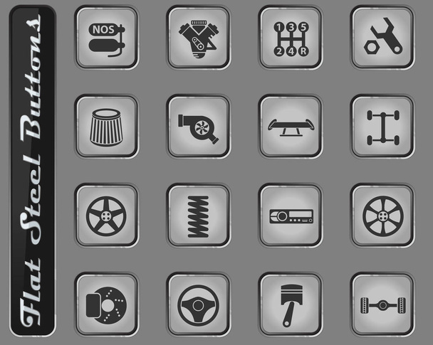 Otomatik ayarlama Icon set - Vektör, Görsel