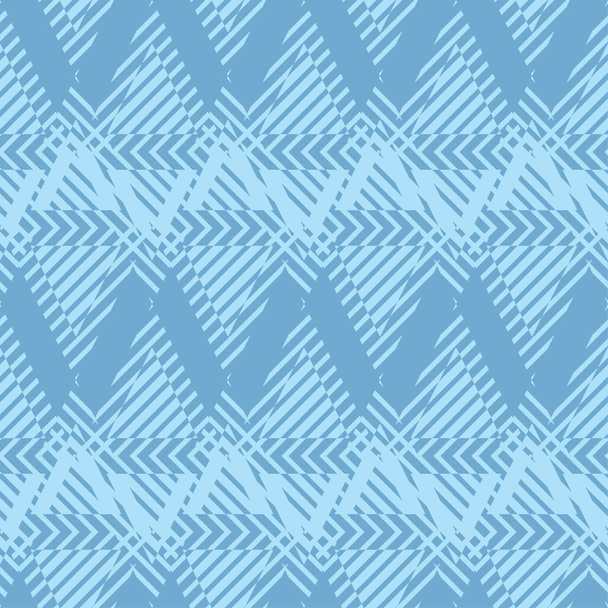 Seamless abstract geometric pattern. Striped triangles. Vector pattern. Mosaic texture. Can be used for wallpaper, textile, invitation card, wrapping, web page background. - Vector, Image