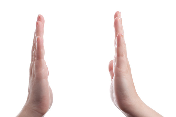 Hands showing distance - Foto, imagen
