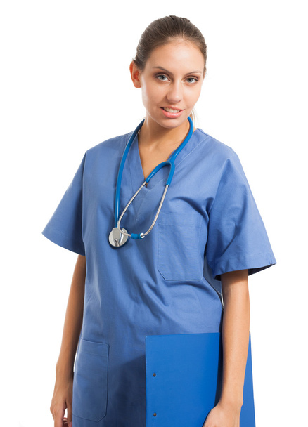 Portrait of a beautiful nurse - Foto, Imagem