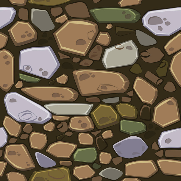 Bekijk above naadloze achtergrondstructuur gekleurde stenen. Illustratie voor Ui spel element, vergelijkbare Jpg-kopie - Foto, afbeelding