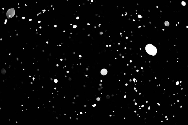 белые точки на черном фоне снега bokeh
 - Фото, изображение