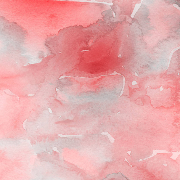 red watercolor paint texture, abstract background - Foto, imagen