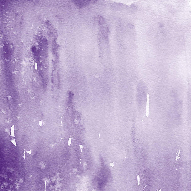 violet watercolor paint texture, abstract background - Photo, image
