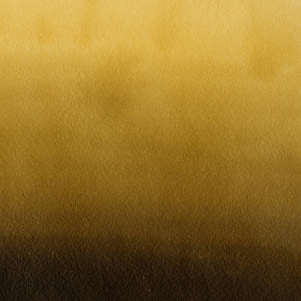 σκούρο κίτρινο αφηρημένα φόντο με υφή νερομπογιάς - Φωτογραφία, εικόνα