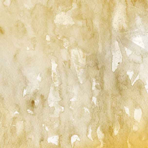 donker gele abstracte achtergrond met aquarel verf textuur - Foto, afbeelding